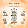 imageHEM Palo Santo Scented Tealight Candles 10 Pack 5 Hr Burn  Natural Soy NonToxic Long Lasting No Smoke