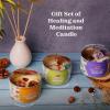 imageRosemary Stress Relief Candle with Crystals  95 Oz Natural Soy Candles Scented  Soft Palo Santo Wood Aroma Protection Candles  Long Lasting 65 hrs Clean Burn Aromatherapy CandleCrystal Candle Gift Set