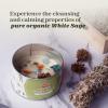 imageRosemary Stress Relief Candle with Crystals  95 Oz Natural Soy Candles Scented  Soft Palo Santo Wood Aroma Protection Candles  Long Lasting 65 hrs Clean Burn Aromatherapy CandleSage Candle for Cleansing