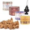 imageHEM Backflow Cones  Car Freshener  40 Cones Total  10 Each Fragrance  White Sage Sandalwood Lavender Palo Santo