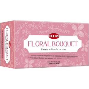 imageHEM Midnight Bloom Natural Masala Relaxing Incense Sticks  12 Packets 15g EachFloral Bouquet