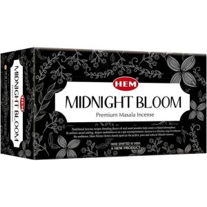 imageHEM Midnight Bloom Natural Masala Relaxing Incense Sticks  12 Packets 15g EachMidnight Bloom