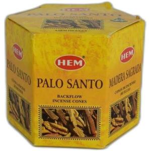 imageHEM Palo Santo Backflow Incense Cones  20 Aromatherapy Cones  Long Lasting 40 Min BurnSingle Cone  for Spa Yoga Reiki Meditation Healing Relaxation ampamp Home Fragrance