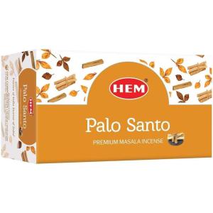 imageHEM Palo Santo Natural Masala Cleansing Incense Sticks  12 Packets 15g Each  Natural Fragrance for Aromatic Environment  Incense for Stress Relief Relaxation