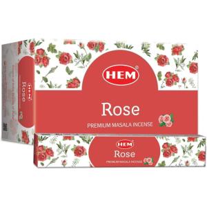 imageHEM White Sage Masala Incense Sticks  12 Packets 15g Each  Premium Handcrafted Aroma  Calming ampamp Purifying Scent for Meditation Yoga ampamp Spiritual Spaces  LongLasting FragranceRose