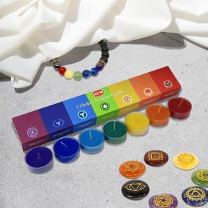 imageHem 7 Chakra Tealight Candles  HandPoured Scented Candles for Chakra Healing ampamp Meditation  LongLasting Vibrant Colors for Mindfulness ampamp Aromatheapy  105cm x 4cm x 16cm 