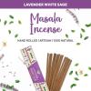 imageCleansing Incense Sticks Variety Pack  6 Masala Insenses  White Sage Incense Lavender Incense Myrrh Incense Copal Incense Mexico ampamp Palo Santo Incense Sticks  Inciensos para Sacar Malas EnergiasLavender