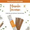 imageCleansing Incense Sticks Variety Pack  6 Masala Insenses  White Sage Incense Lavender Incense Myrrh Incense Copal Incense Mexico ampamp Palo Santo Incense Sticks  Inciensos para Sacar Malas EnergiasPalo Santo