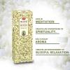 imageHem Precious Jasmine Incense Sticks 120 Sticks 6 Boxes Inside  9 Inches Long 20g per Box  Perfect for Aromatherapy Healing Relaxation and RejuvenationMogra