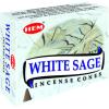 imageWhite sage cones pack of 12 10 cones Each Total 120 cones HEM INCENSE