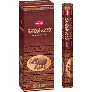 imageHEM  Sandalwood Incense Sticks  Pack of 6  120 count  301g6x20