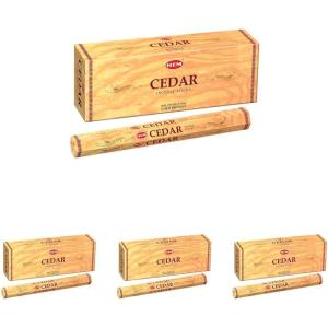 imageHEM Cedar Incense Sticks Pack Of 120 Count  100 Natural Pure House ampamp Flower Powder  Fresh ampamp Long Lasting Fragrance  Aromatherapy Incense For Air Purifier Stress Relief ampamp Cleansing  Gift Set20 Count Pack of 4