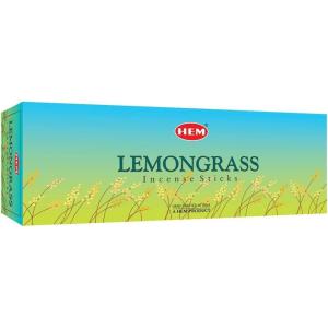 imageHEM Lemongrass Incense Sticks  Pack of 6 20 Sticks Each Scented Sticks for Relaxing ampamp Meditation