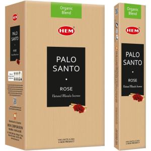 imageHEM Palo Santo Rose Natural Masala Cleansing Incense Sticks  12 Packets 15g EachRose