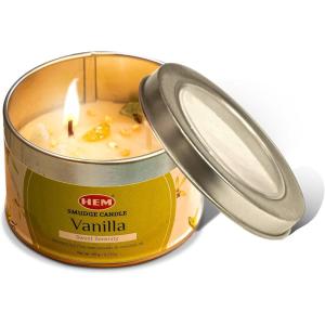 imageHEM Patchouli Crystal Candle  90g 317 oz  Long Burning 1820 Hrs  Aromatherapy Candle for Meditation Energy Cleansing ampamp Relaxation  Natural Scented Wax  Pack of 1Vanilla