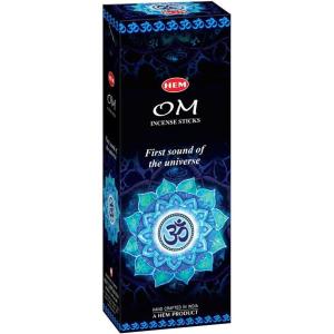 imageHem OM Incense Sticks 120 Sticks 6 Boxes Inside  9 Inches Long 20g per Box  Perfect for Meditation Rituals ampamp Cleansing