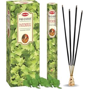 imageHem Precious Jasmine Incense Sticks 120 Sticks 6 Boxes Inside  9 Inches Long 20g per Box  Perfect for Aromatherapy Healing Relaxation and RejuvenationPatchouli  120 Sticks