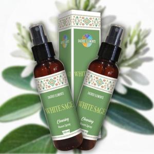 imageSacred Elements White Sage Spray for Cleansing Negative Energy  100 Organic Crystal Quartz Charged Sage Smudge Spray  Florida Water Spiritual Cleansing Rituals Spray  Pack of 2 68 OzWhite Sage Spray