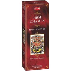 imageHEM Champa Masala Incense Sticks  Pack of 6 Total 120 Sticks  Natural Aromatherapy for Meditation Relaxation Air Purification ampamp Spiritual AmbienceNatural