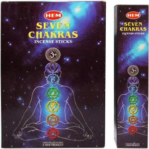 imageHEM 7 Chakra Incense Sticks 35 Sticks 12 Box  Natural Fragrance For Aromatic Rooms  Air Purifier Stress Relief ampamp Cleansing and Meditations