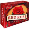 imageHem Red Rose  Case Of 12 Boxes 10 Cones Each  Incense From India
