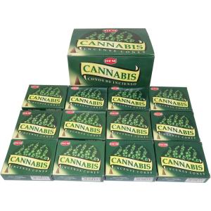 imageCannabis  Case of 12 Boxes 10 Cones Each  HEM Incense From India