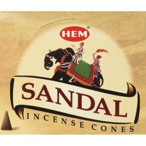 imageHem Sandal Sandalwood Case Of 12 Boxes 10 Cones Each Hem Incense