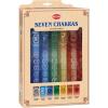 imageHem Seven Chakras Incense Sticks 140 Sticks 7 Boxes Inside  9 Inches Long  Perfect for Meditation  Rituals  Cleansing  Promotes Balance and Harmony 