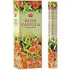 imageRose Vanilla  Box of Six 20 Stick Tubes  HEM Incense