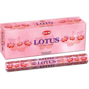 imageLotus  Box of Six 20 Stick Tubes  Hem Incense