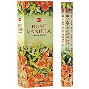 imageRose Vanilla  Box of Six 20 Stick Tubes  HEM Incense