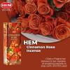 image:imageCinnamon Rose  Box of Six 20 Stick Tubes 120 Sticks Total  HEM Incense