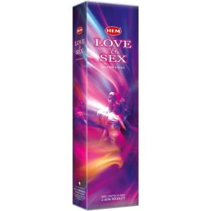 image:imageHEM Jumbo 16 Inch Incense Sticks 10 Stick Hexagon Box Love amp Sex Pack of 6