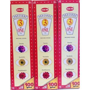 image:imageHem Precious 3 in 1 Incense Sticks 100g X 3 Packs75 Sticks per Pack X 3