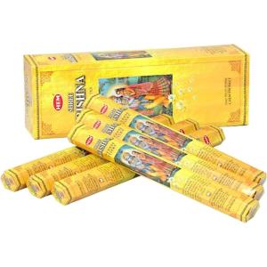 image:imageShree Krishna  Box of Six 20 Gram Tubes 120 Sticks  HEM Incense