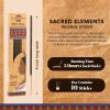 image:imageSacred Elements Palo Santo Incense Sticks10 Pack 9 Long Burning Up to 2 Hours EachHandRolled Organic Incense Stick for MeditationYoga Relaxation amp Home FragranceLow Smoke LongLasting AromaRed Rose