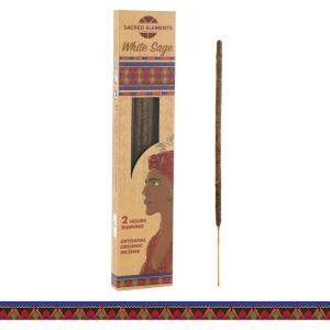 image:imageSacred Elements Palo Santo Incense Sticks10 Pack 9 Long Burning Up to 2 Hours EachHandRolled Organic Incense Stick for MeditationYoga Relaxation amp Home FragranceLow Smoke LongLasting AromaWhite Sage