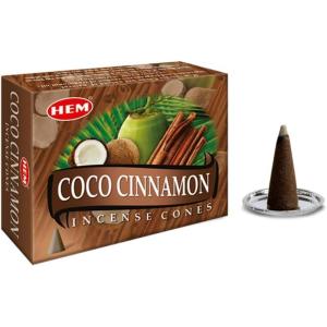 image:imageHem Incense Cones  Natural Aromatic Blend for Purification Protection amp Spiritual Wellness  LongLasting Aroma White Sage Palo SantoDragon Blood SandalwoodFrankincense MyrrhCoco Cinnamon Coconut Cinnamon