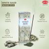 image:imageHEM White Sage Incense Sticks 100 Count  HEM Coco Cinnamon Incense Cones 120 Cones 12x10 Pack  Warm Fragrance  Relaxation Meditation amp Cleansing  Gift Set
