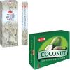 image:imageHEM White Sage Incense Sticks 100 Count  Coconut Incense Cones 120 Cones 12x10 Pack  Exotic Natural Aroma  Meditation Relaxation amp Healing  Gift Set