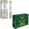 image:imageHEM White Sage Incense Sticks 100 Count  HEM Precious Musk Incense Cones 120 Cones  Long Lasting Aroma  Positivity Air Purifier amp Stress Relief  Gift Set