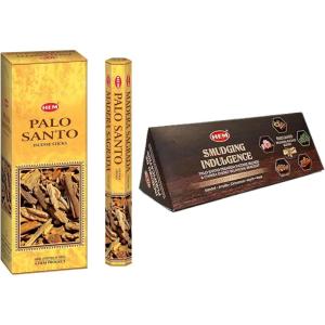 image:imageHEM Palo Santo Incense Sticks  120 Sticks 6 Boxes  9 Inches  Aromatherapy amp LongLasting Relaxation  Calming amp Cleansing amp SMUDGING Indulgence Masala Incense KIT  Palo Santo Premium Blends amp Ch