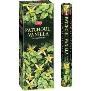 image:imageHEM Patchouli Vanilla Incense Sticks  for Home Freshness Positive Energy amp Meditation  Handcrafted amp Low Smoke  Pack of 120 Sticks  Burning Time 3540 Minutes