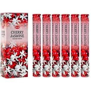 image:imageHem Cherry Jasmine Incense Sticks 120 Sticks 6 Boxes Inside  9 Inches Long 20g per Box  Perfect for Meditation Rituals  Cleansing  Promotes Tranquility  Aromatherapy  Mood Uplifter