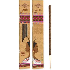 image:imageSacred Elements Rossa Incense Sticks Pack of 2 16 Inch  Handcrafted Organic Incense  Long Burn Up to 4 Hours  Floral Scent for Relaxation amp Mood Boost  Perfect for Balcony amp Home  Low SmokeRossa