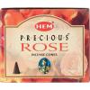 image:imageHEM Precious Rose Incense Cones  Pack of 12
