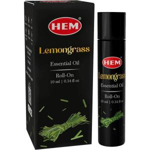 image:imageHEM Essential Oil Roll On 10ml  034 oz  Natural Essential Oil Blend for Daily Refreshment amp Fragrance  Enriched with Vitamin E amp Botanical Extracts  TravelFriendly Perfume CitrusLemongrass
