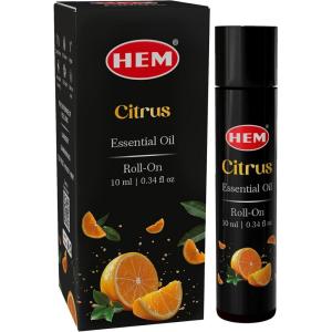 image:imageHEM Essential Oil Roll On 10ml  034 oz  Natural Essential Oil Blend for Daily Refreshment amp Fragrance  Enriched with Vitamin E amp Botanical Extracts  TravelFriendly Perfume CitrusCitrus