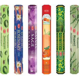 image:imageHem Assorted Incense Sticks  Natural Fragrance  Positive Energy amp Spiritual Wellness  Multiple Scents  Pack of 6 Black Magic Protection Against Jealousy Unlock Black LoveCall ClientsMugwort   Rosemary  Arruda Rue  Sage   Sweetgrass  Tangerine