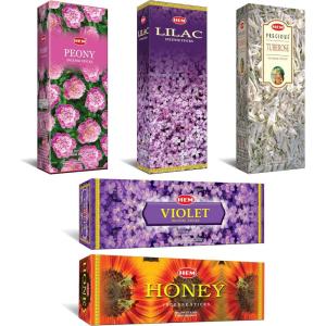 image:imageHem Assorted Incense Sticks  Natural Fragrance  Positive Energy amp Spiritual Wellness  Multiple Scents  Pack of 6 Black Magic Protection Against Jealousy Unlock Black LoveCall ClientsPeony  Honey  Lilac  Violet  Tuberose  Lavender